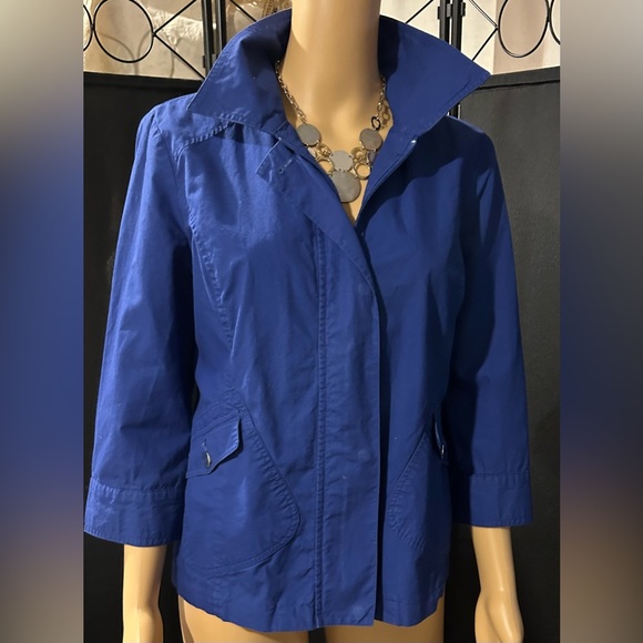 Laura Ashley Colbolt blue jacket. Sz small - Picture 1 of 14